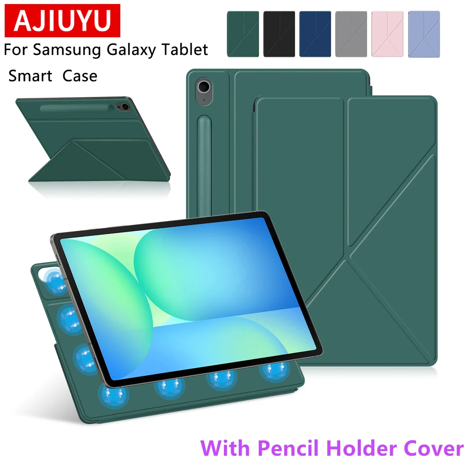 Magnetic Protective Tablet Case with Smart Cover