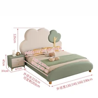 Lit de chambre Unique rembourré, salon français esthétique, rangement pour enfants, meubles Per La Casa, accessoires pour la maison 5