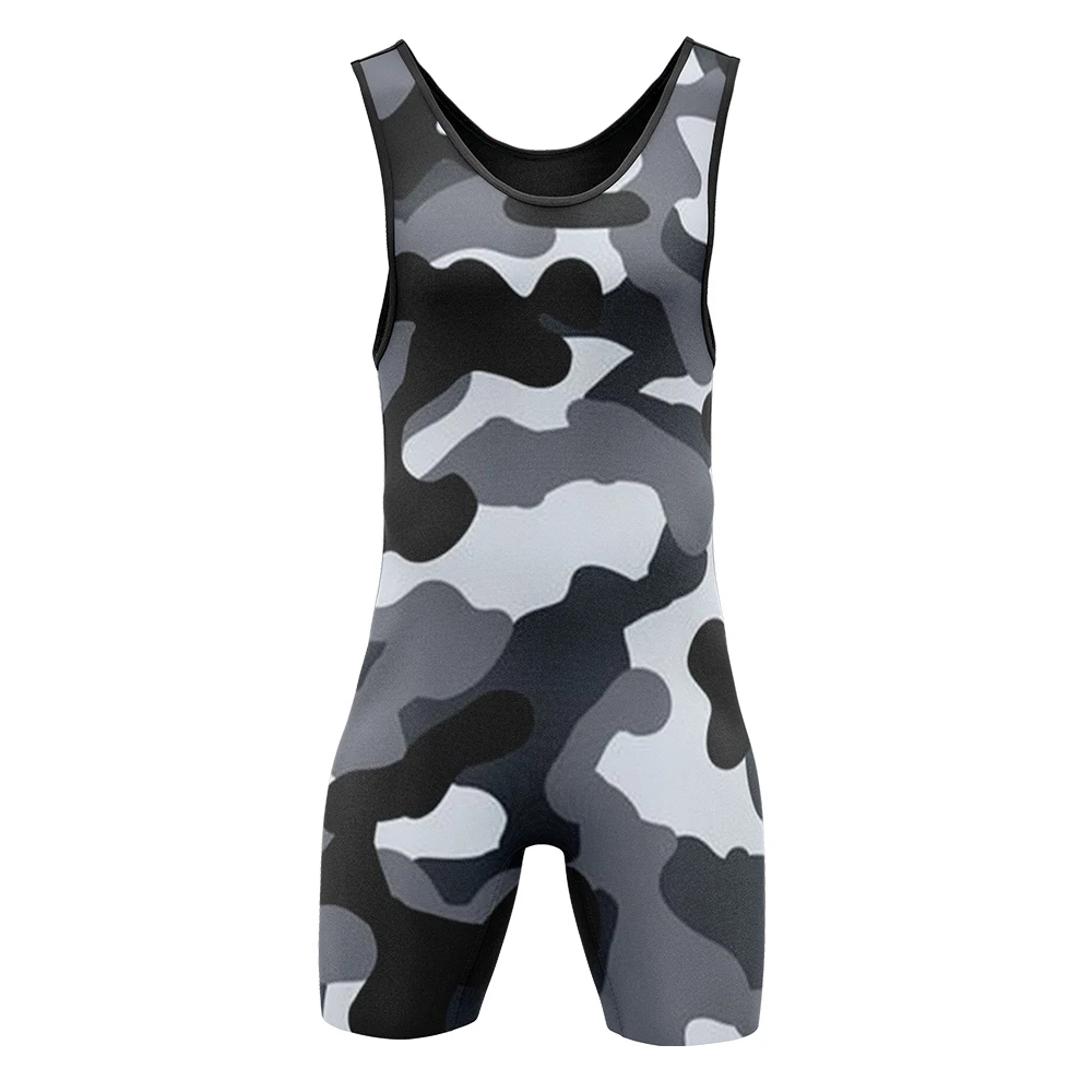 Wrestling Singlets Tummy Control Wear GYM Sleeveless Triathlon PowerLifting Clothing Swimming Running Skinsuit 6 styles