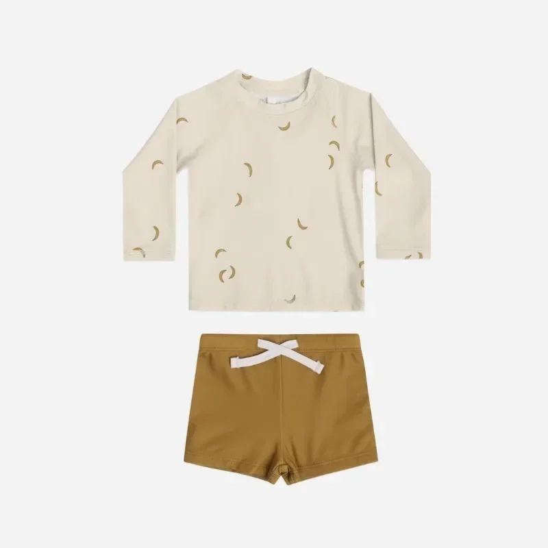 UPF 50+Baby Boys Swimwear RC Fashion Cartoon Children's Swimsuit Set Quick Drying Sunscreen New Summer Girls Swimsuit 4