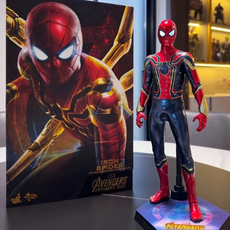 

New Ht Hottoys Mms482 Spider-Man Avengers: Infinity War Anime Figure Model Collecile Action Toys Gifts