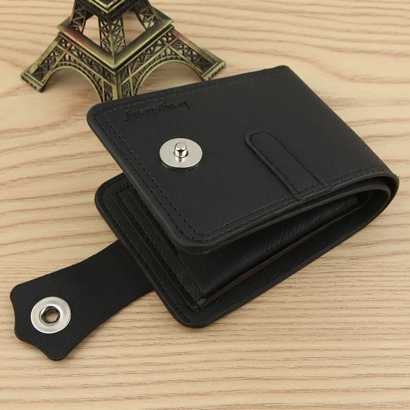 Portafoglio da uomo in pelle Portafoglio corto per portafogli da uomo 2023 Porta carte di credito Porta soldi Porta monete Hasp Portafoglio piccolo_voghion.com