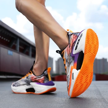 Summer popular fashion versatile non-slip wear-resistant high-elastic breathable sweat-wicking running sports shoes 3