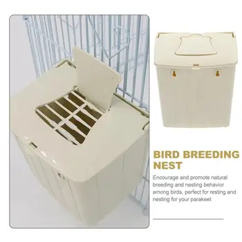Uccello con ganci casette per uccelli montate appese gabbia per uccelli scatola di allevamento per pappagalli Cockatiel Budgie Parrot