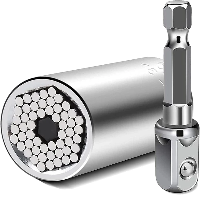 Universal Torque Wrench Power Drill Ratchet Bushing Spanner Key Magic Multi Hand Tools 7-19mm Head Set Socket Sleeve - Image 3