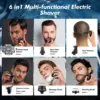 9D Shaver for Men Bald Floating Head Electric Shaver 6-in-1 with Nose/Body Trimmer Wet/Dry LED Display Upgrade Mens Grooming Kit 4
