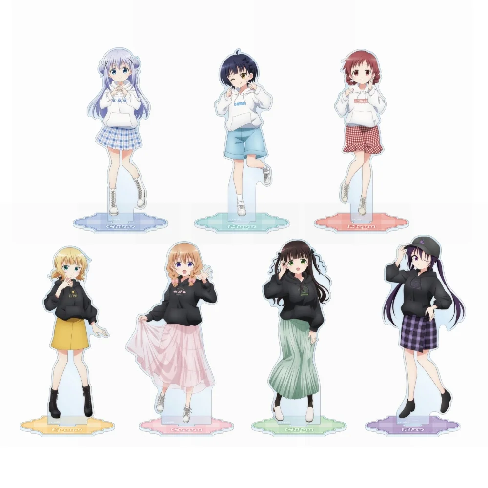 Guo Xiao Luo Anime Peripheral Store Maya Joga Megumi Natsu Sharo Kirima Kakao Hoto Chino Kafu Acrylständer Desktop Ornament