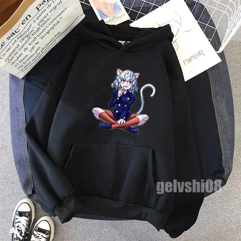 Anime Hunter x Neferpitou Hoodies Men Women Sweatshirts Fashion Oversized Tops Gothic Clothing Harajuku Boys Tracksuits | Мужская одежда