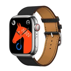 Elegant Leather Single Tour Bracelet - 38mm - 40mm - 41mm (2 black)