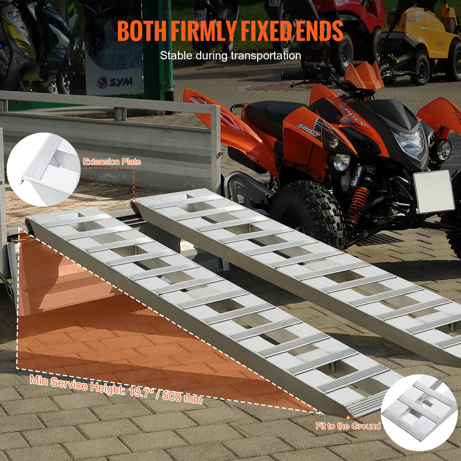 Aluminum Loading Ramps for Motorcycles and ATVs