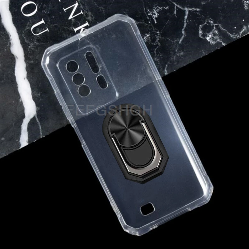 Durable Finger Ring Soft TPU Silicone Phone Case Cover
