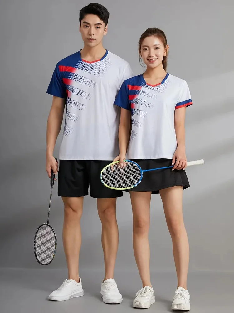 NEW Tennis Shirts Women Men Sports Clothes Badminton Wear Shirts Table Tennis Game Clothes Exercise POLO