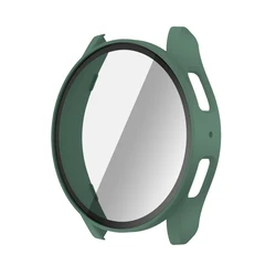 Protective Case with Screen Bumper and Glass for Smartwatch - 44mm/40mm Shell Cover Accessory (Green)