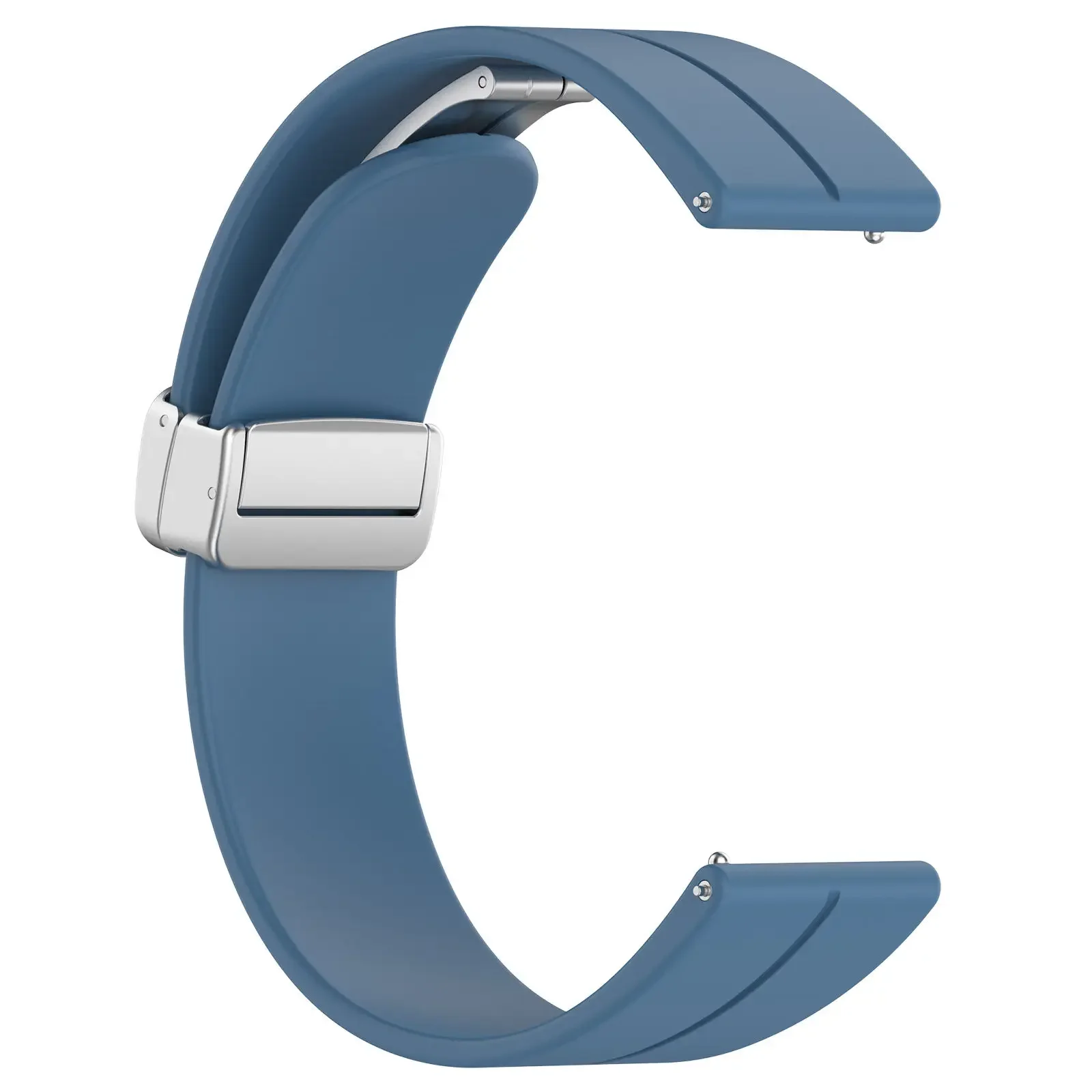 Magnetic Folding Buckle Silicone Band - Universal Fit, 20-22mm Strap