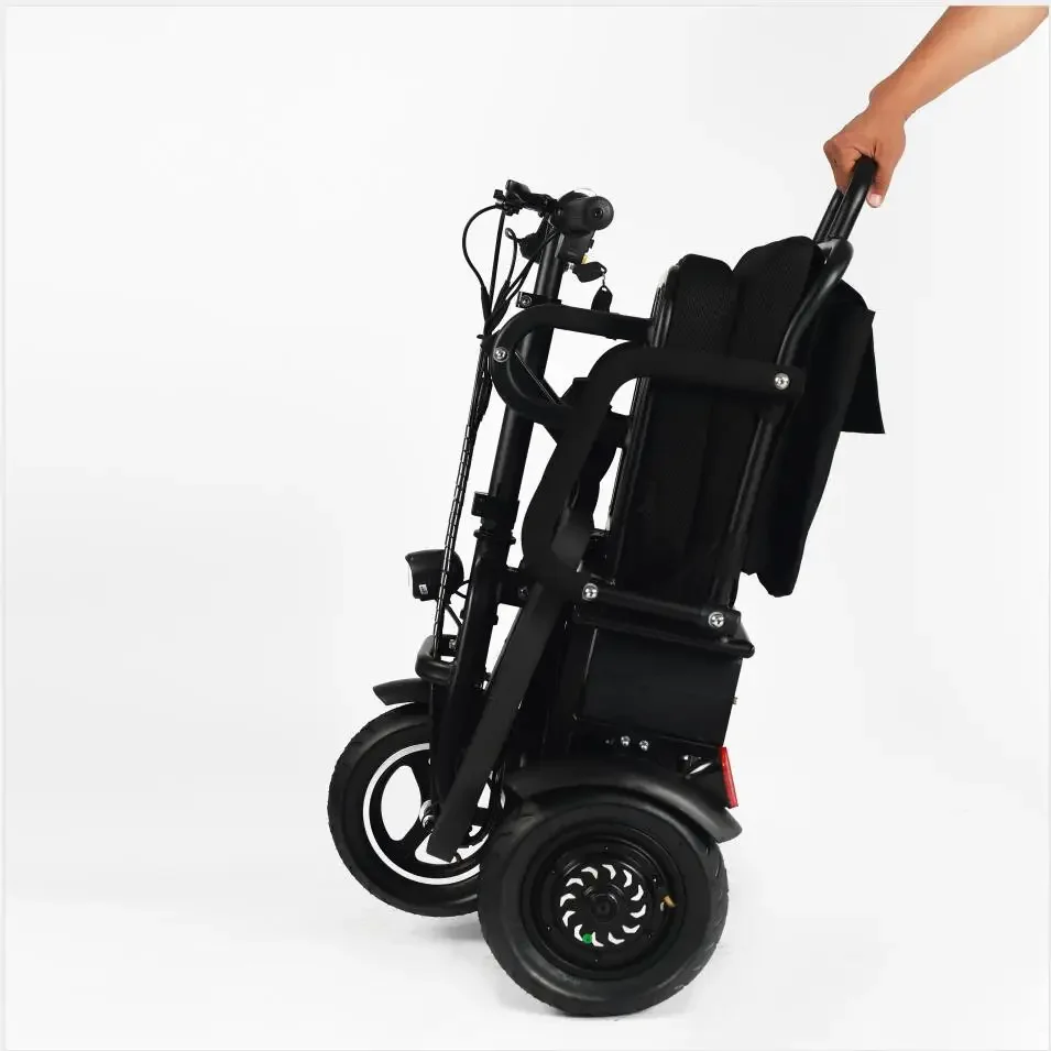 adult folding 3 4 three wheels disabled handicapped trike electric mobility scooter custom 2022 new design lightweight elderly adult scooter electric folding mobility for the disabled