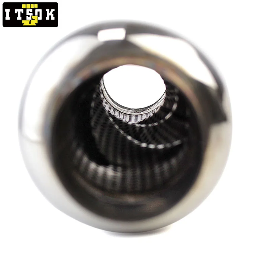Exhaust Assembly Swivel Exhaust Clamp Car Exhaust Resonator 2.5 inch 2 inch 3inch 63mm 51mm 76mm Inlet Outlet Muffler Pipe Spiral Deep Sound Stainless Steel Weld-on