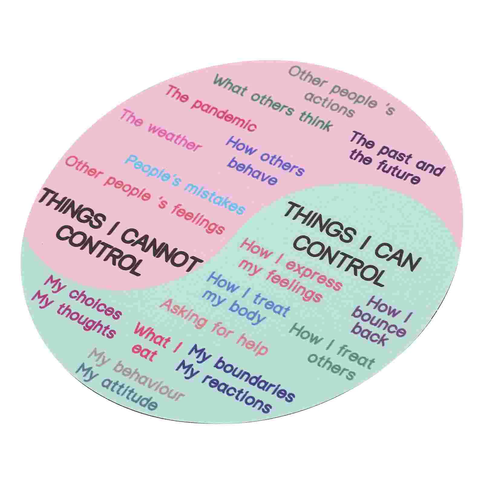 

Emotional Yin Yang Stickers Freezer Feelings Wheel Magnets Emotions Nail Computer