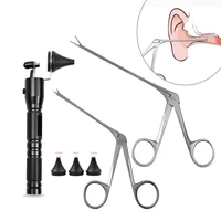 Ear Nose Cleaner Pliers Pick Endoscope Earwax Remover Hartman Micro Alligator Crocodile Veterinary Forceps Tweezer Otoscope Tool 1