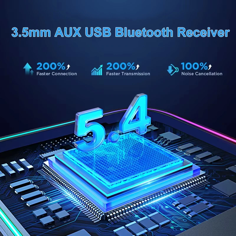 Bluetooth 5.4 AUX Car Adapter Wireless Bluetooth Receiver with Mic USB AUX Audio Adapter Car Kit Stereo Audio for TV Headphone bluetooth adapter bluetooth audio receiver bluetooth transceiver adapter audio adapter bluetooth aux adaptor