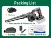 21V 2-In-1 Blower& Suction Air Blower Electric Leaf Blower Brushed Dust Sweeper For Home Garden Pet Hair For Makita 18V Battery 2