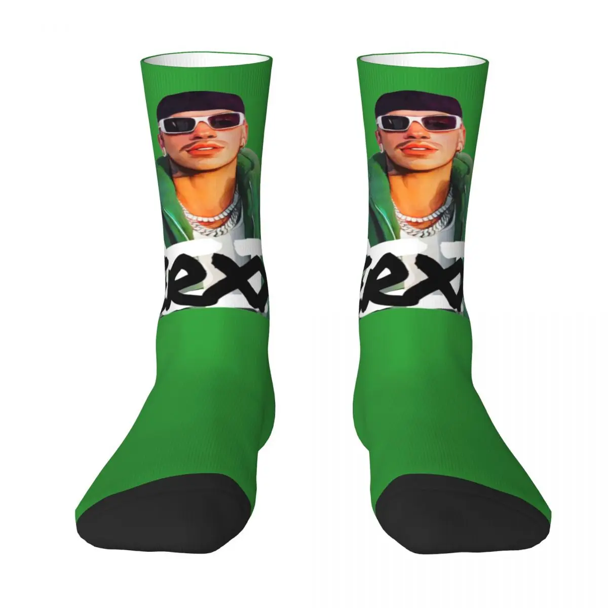 

Winter Warm Colorful Women Men Feid Ferxxo Art Socks Reggaeton Singer Breathable Basketball Socks