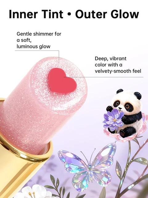 CATKIN Whiffle Dance Tinted Lip Balm Solid Lip Gloss Moisturizing Watery Colored jelly love Long-lasting