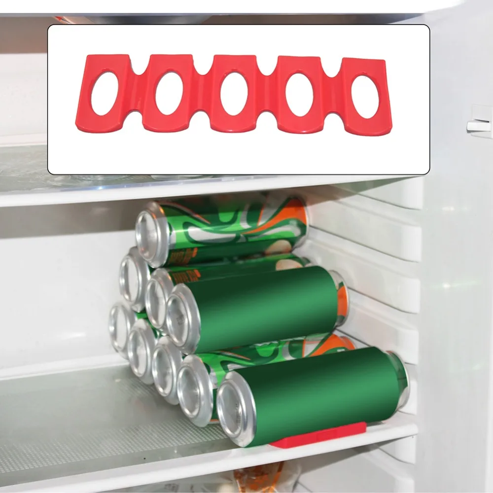Kitchen Storage Rack Bottle Rack Holder Storage Rack Silicone Fridge Can Beer Wine Mat Stacking Tidy Tool Kitchen Accessories Gadgets Organizer