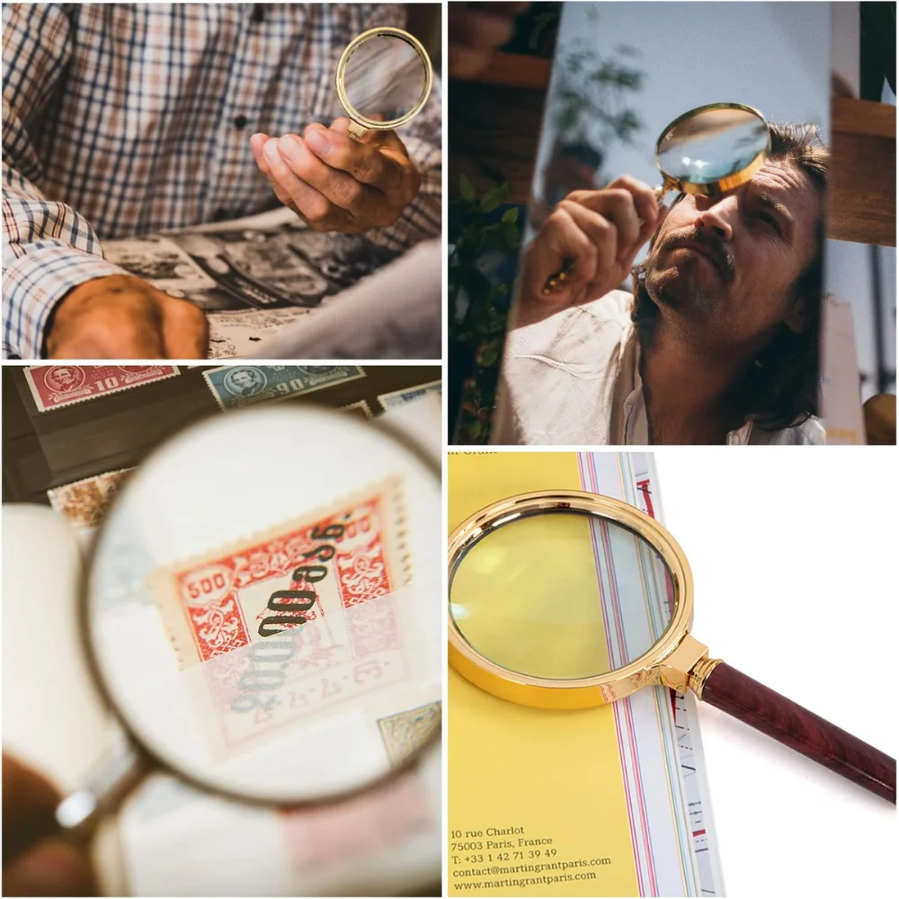 Magnifying Glass 10X Handheld 60/70mm for Home Learning Reading Fault Finding 10X