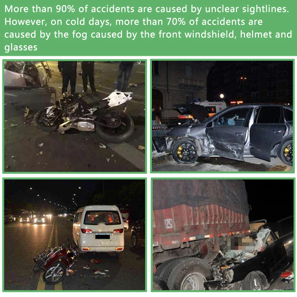 20ml/50ml Car Care Anti-fog Agent Waterproof Rainproof Anit-fog Spray for Front Window Glass Anti Mist Goggles