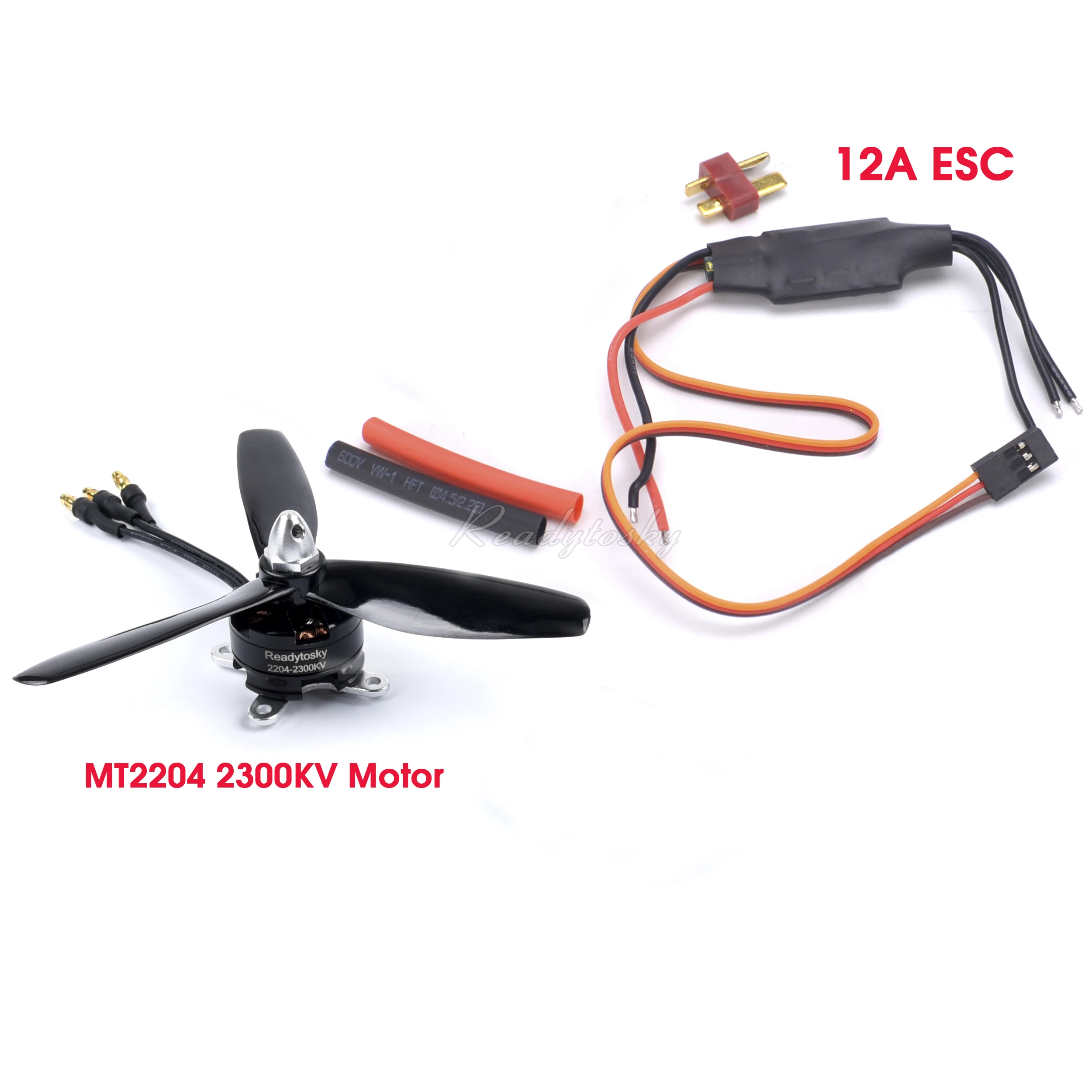 High Power Airplane ESC MT2204 2204 2300KV Brushless Motor 12A ESC SG90 Servo & Servo Tester for RC Aircraft DIY Toy Fan