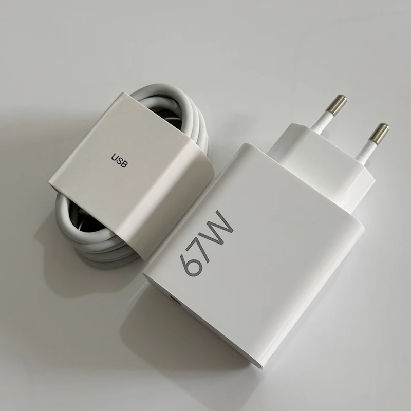 Xiaomi 67W Super Fast Charger Turbo Charge EU Power Adapter