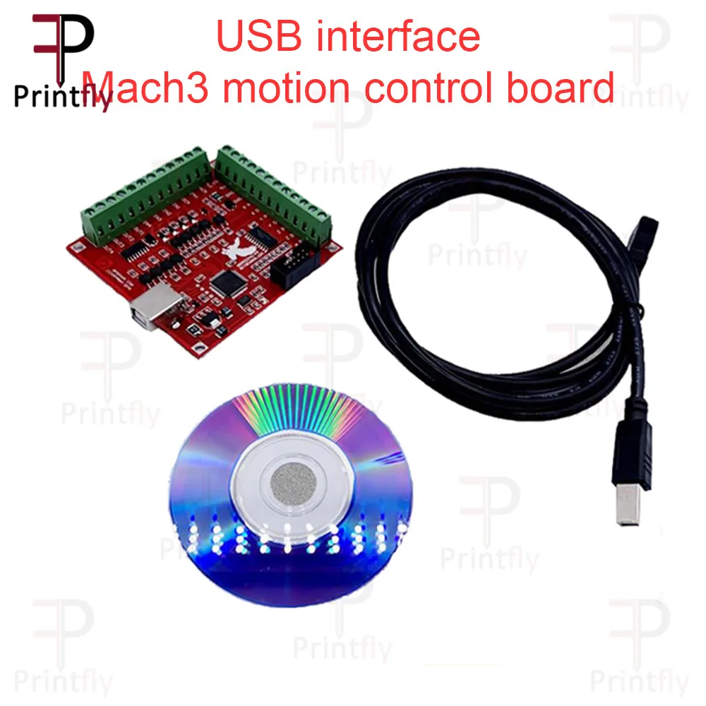 Printfly Super USB interface Mach3 motion control card flying carving card engraving machine control board CNC interface board