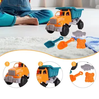 Kids Beach Toy Set Birthday Gifts Lightweight Pretend Play Sand Digging Tools Sandbox Toy for Park Travel Outdoor Summer 1