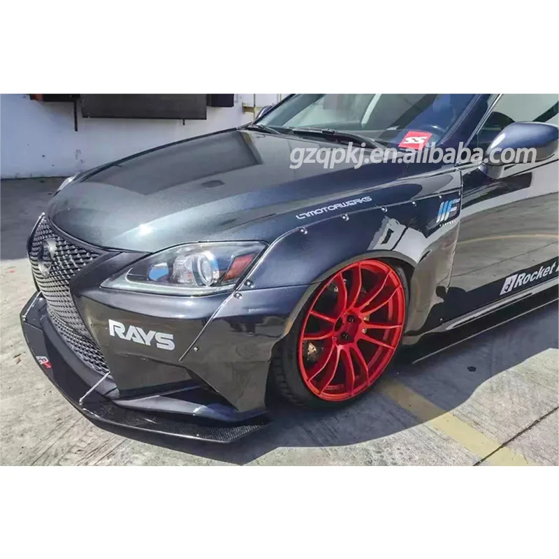 for 2006-2012 Lexus is250 is300 Rocket bunny wide fender body wheel eyebrow kit spoiler