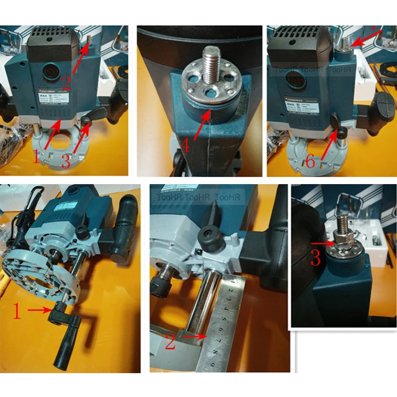 Holzbearbeitung Router Lift Retrofit Schrauben für Tisch sah Flip Gravur Maschine Elektrische Holz Fräsen Trimmen Maschine Einsatz Platte – Detail 10