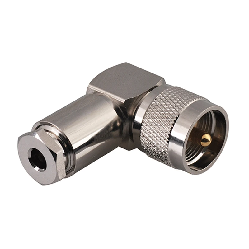 UHF Right Angle RF Coaxial Connector for RG58 LMR195 Cables