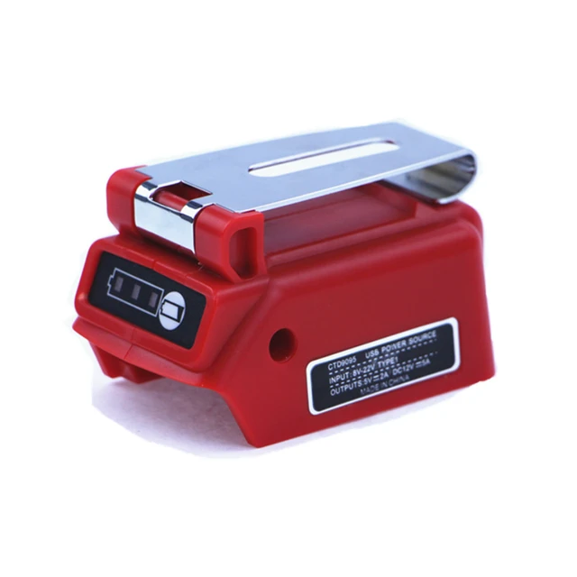 USB Charging Adapter Converter For Black/Decker 18V 20V Lithium Battery  with 12V DC LBXR20 LCS120 LDX120C LXB2040 LBXR20 LB20 - AliExpress