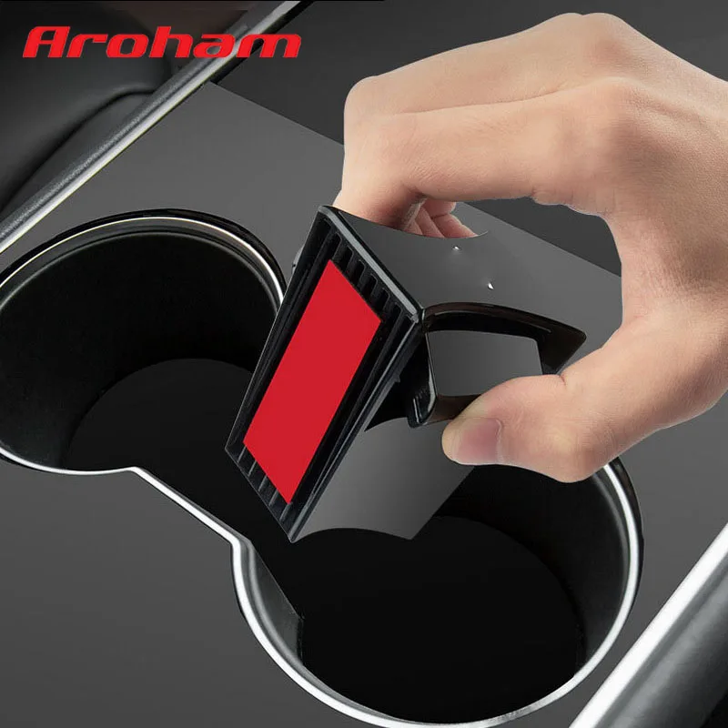 

Aroham ABS поворотный меховой Автомобильный держатель для стаканчиков ограничитель для автомобильных стаканчиков для воды Слип лимитный зажим для Tesla модель 3 модель Y 2021 2022