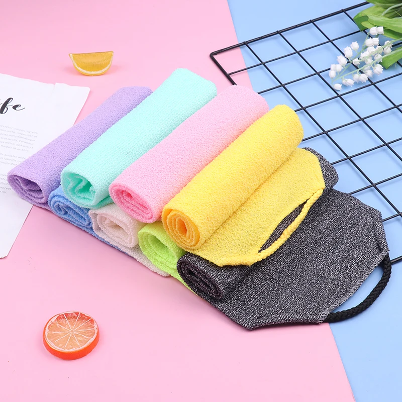 

Beauty Skin Exfoliating Cloth Washcloth Japanese Washing Scrubbing Towel Scrubbers Nylon Sponge Bath Accessories Rich Bubbles