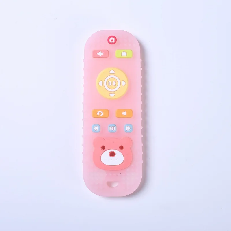 Silicone Remote-Controlled Toy Baby Teether with Cartoon Design to Help Relieve Your Baby's Stress