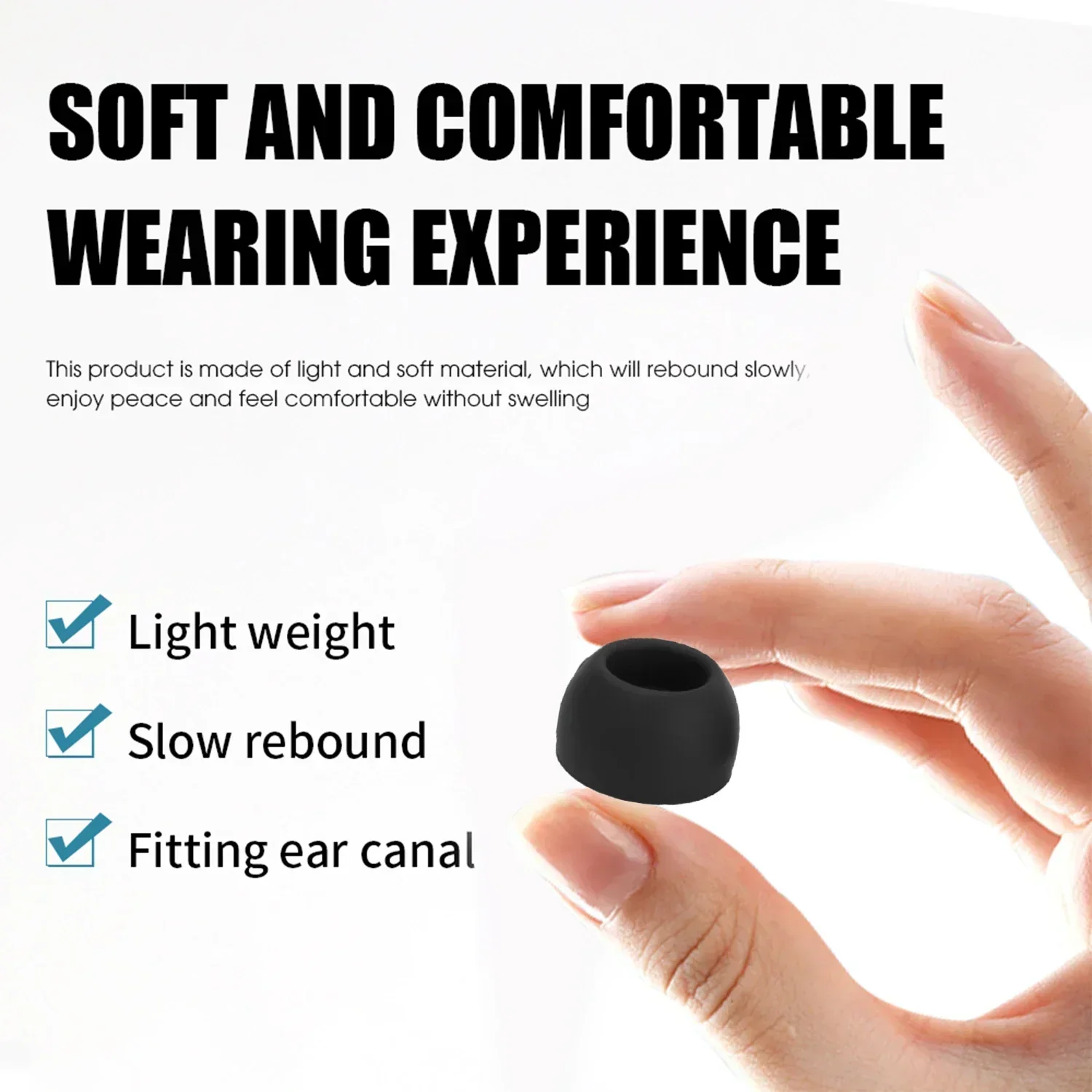 For Samsung Galaxy Buds FE Ear Tips Soft Silicone Ear Wing for Galaxy Buds FE 2 Po Wingtips Anti-Slip Accessories Earbuds Tips