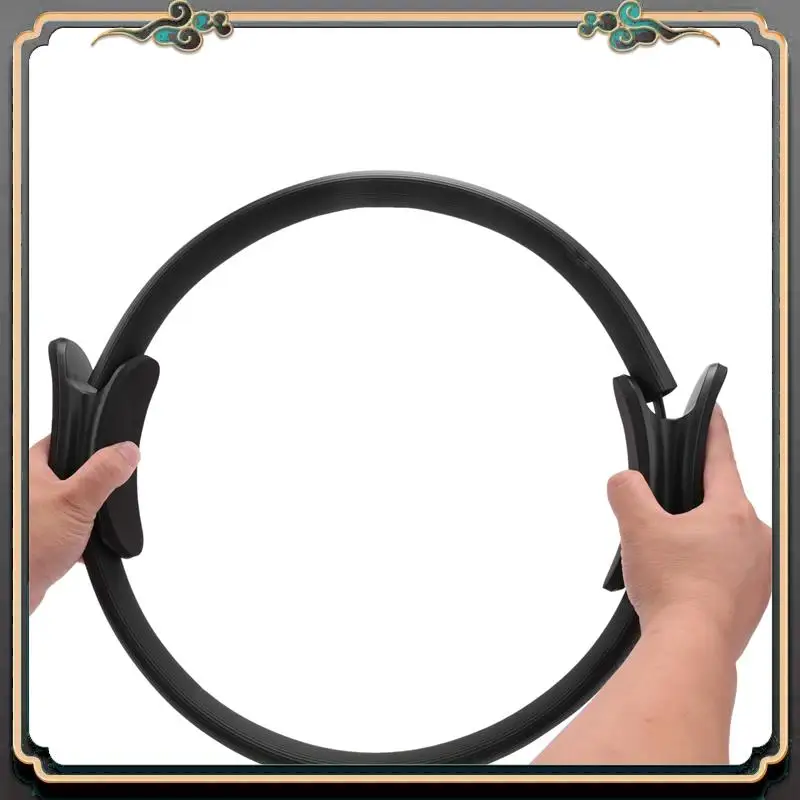 Premium Pilates Ring Magic Circle Body Sport Exercise Fitness Strength Yoga Tool-Black