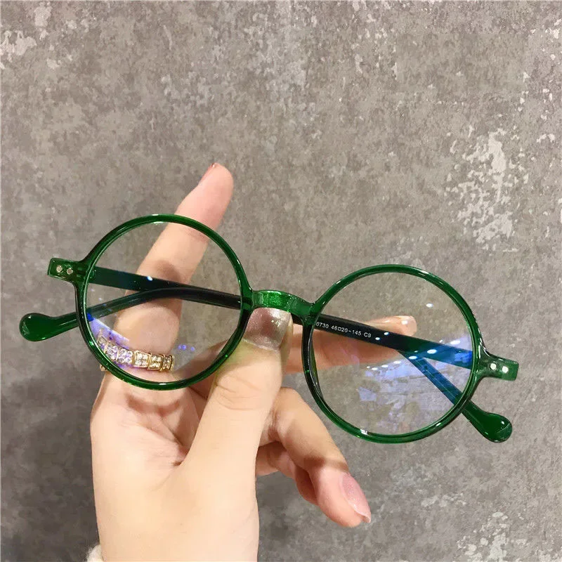 

Круглые очки для чтения, ультралегкие пресбиопические очки с маленькой оправой, зрительно-голубые очки для дальнозоркости от + 1,0 до + 4,0