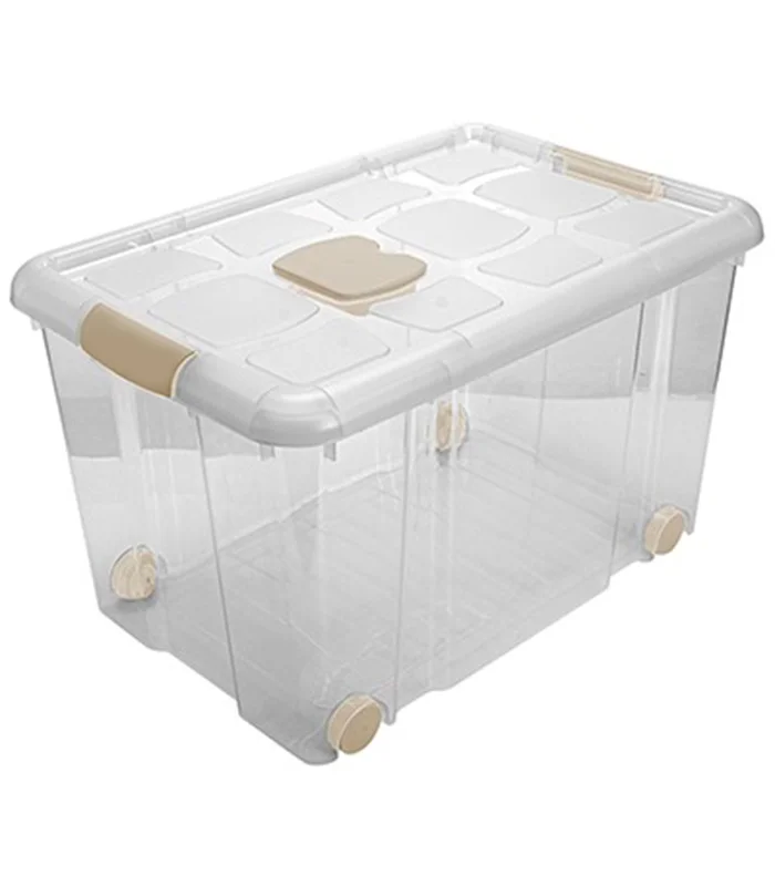 Tradineur - Caja de Almacenamiento - Fabricado en plástico - Contenedor para almacenar juguetes, Libros, ropa, mantas - N.º 4 -