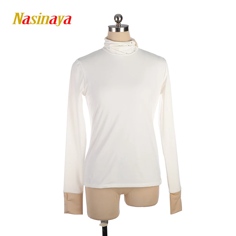 Women Adult Training Competition Figure Skating T shirt Patinaje Artistic Gymnastics Warm Fleece Top