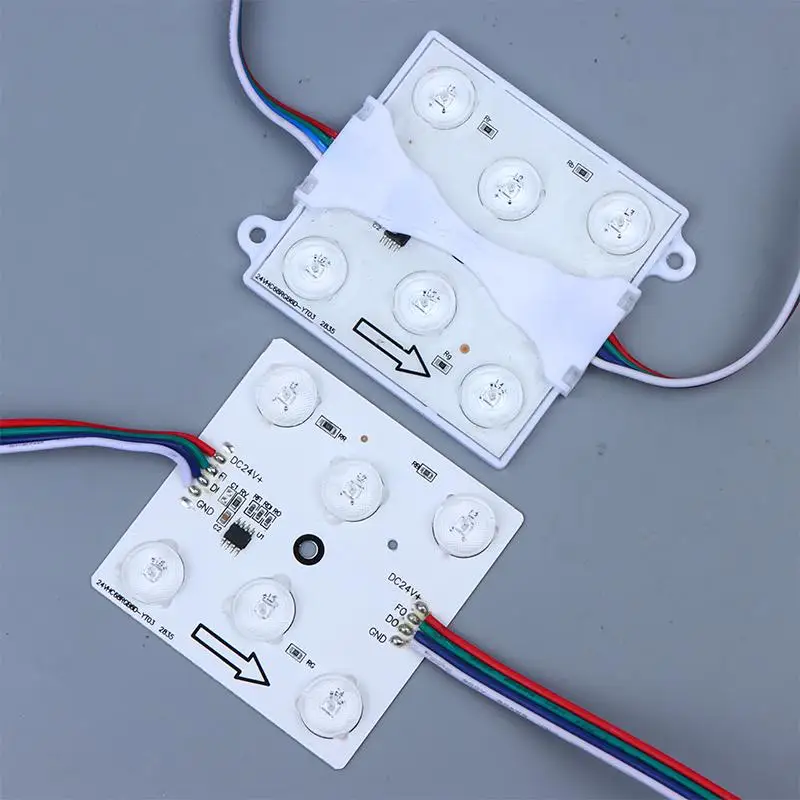 5pcs LED 모듈 CCT 24V 디밍 가능 확산형 LED 조명 천장 광고 라이트 박스 간판 백라이트 상점 배너