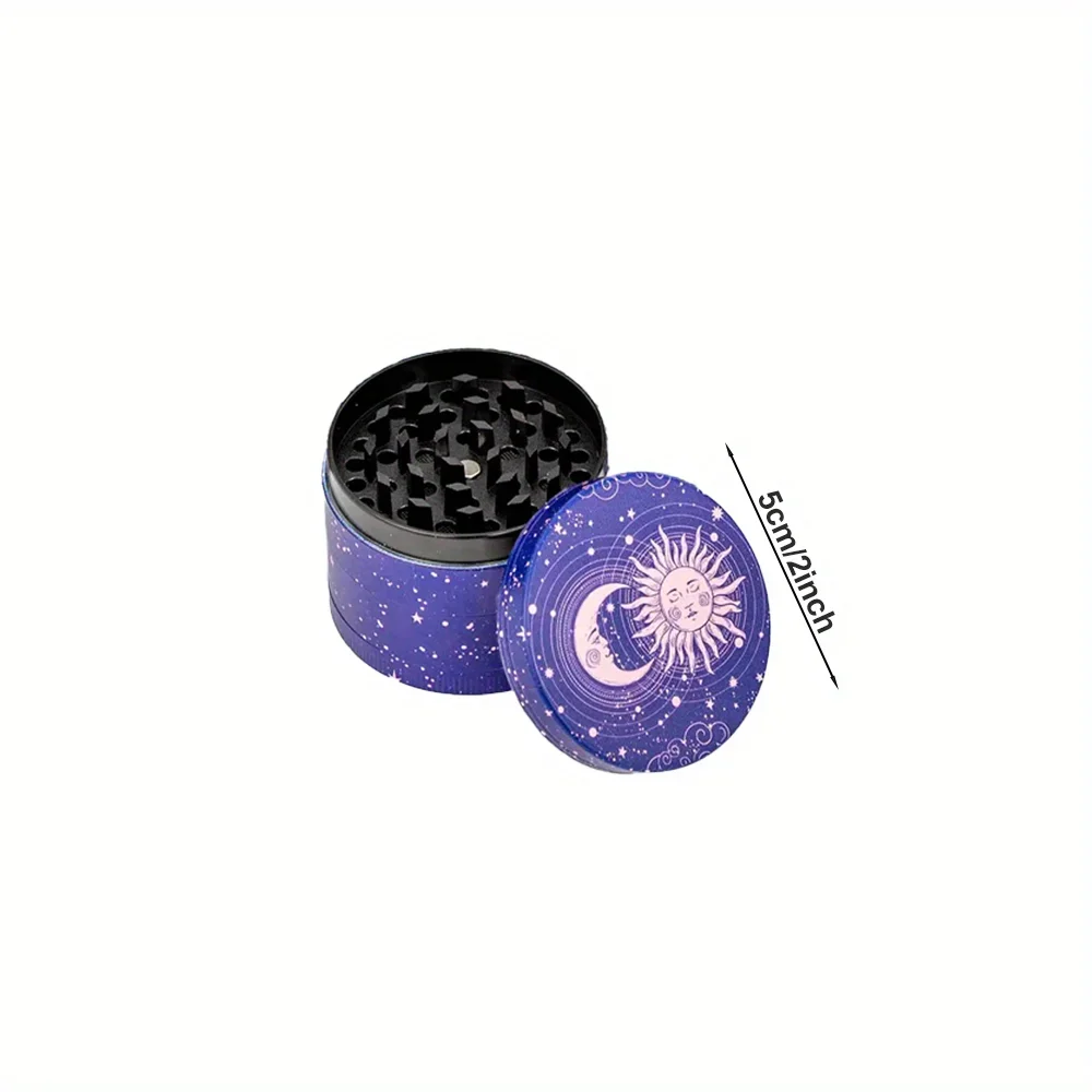 Sun & Moon Decorative Herb Grinder, 2-Inch