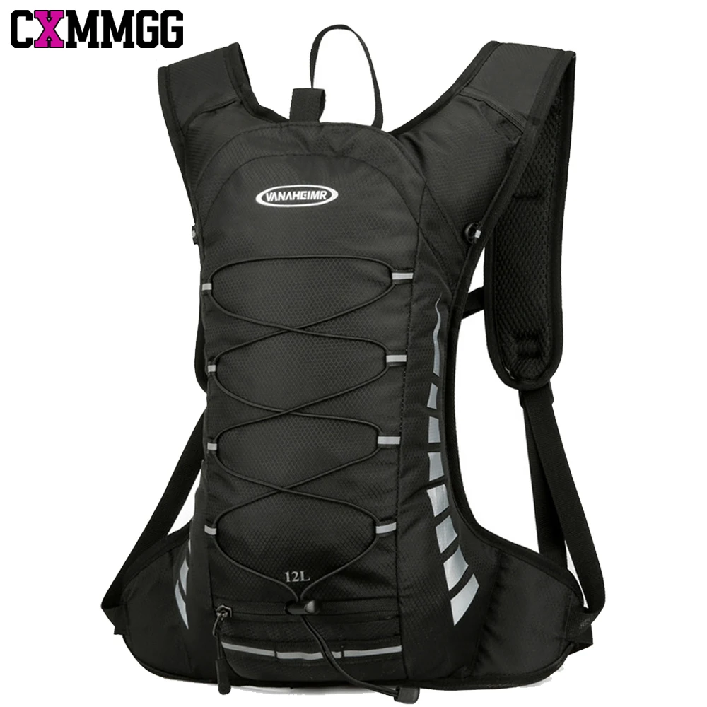 Hydration Backpack 1PCS Waterproof with Helmet Mesh & Reflective Stripes Lightweight Running & Hiking for Men Women