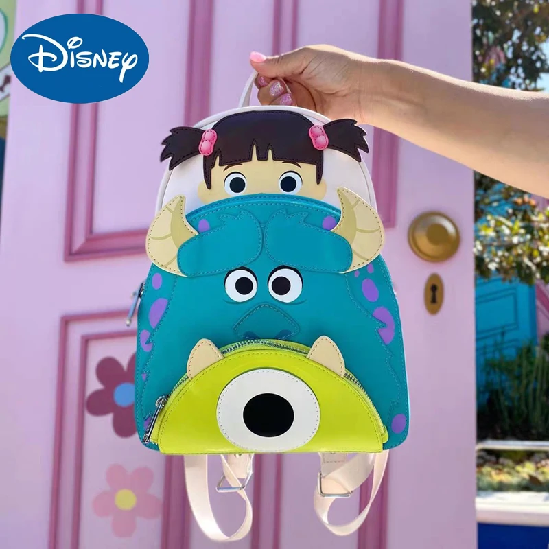 Disney Monsters University Backpack Pu Leather Panel Women's Boo Mike ...