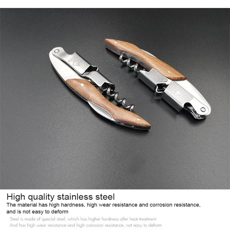 Wood Corkscrew Waiter’s Family Wine Opener Wood Wine Corkscrew